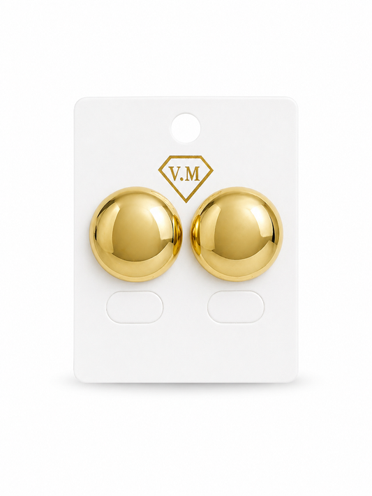 The Vintage Button Earring
