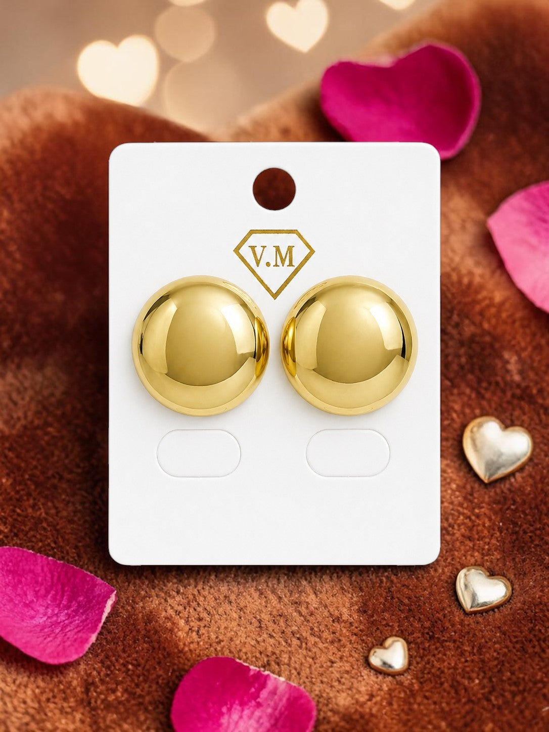 The Vintage Button Earring