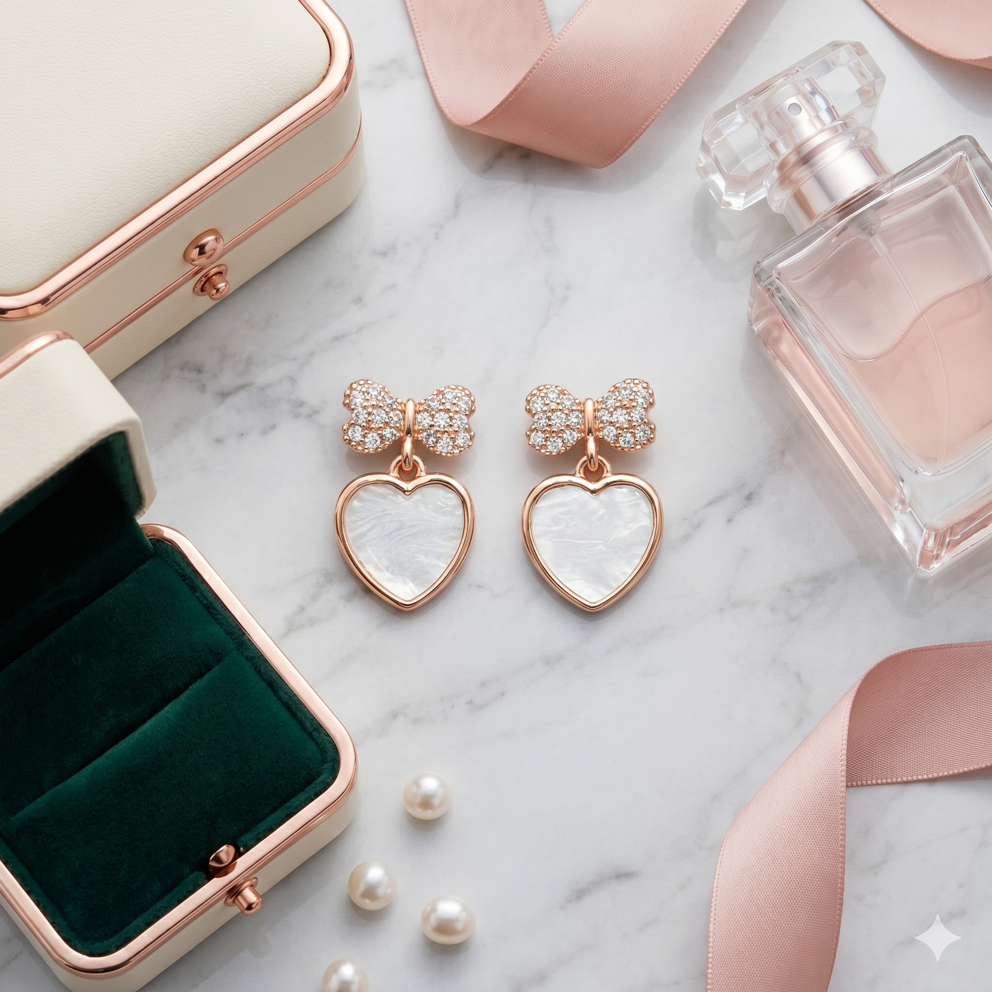 The Amour Rose Gold Earring