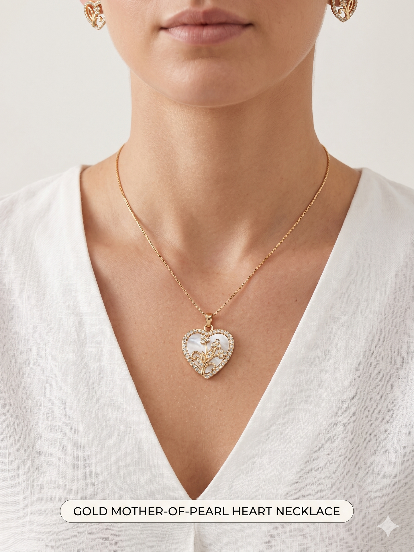 The Amour Floral Pendant Set