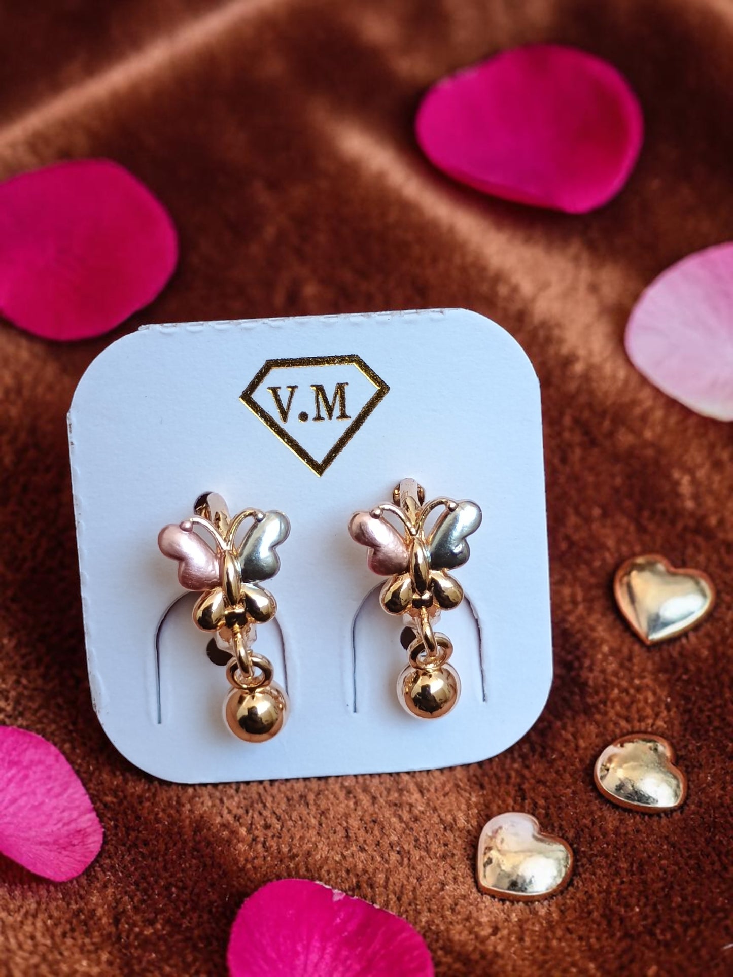 The Tri-Tone Flutter Earring